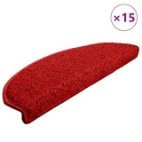Cumpara ieftin Covorase pentru scari, 15 buc., 65x21x4 cm, rosii, semirotunde, mari