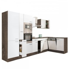 Leziter Unitate de bucatarie de colt Yorki 370 cu cuptor si cuptor cu microunde Mobalis Homvera