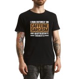 Tricou Barbati, glume sarcastice incluse, negru, marime M