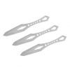 Set 3 Cutite Aruncat Depox Otel Inoxidabil 19cm Teaca Inclusa Pumnal Vanatoare