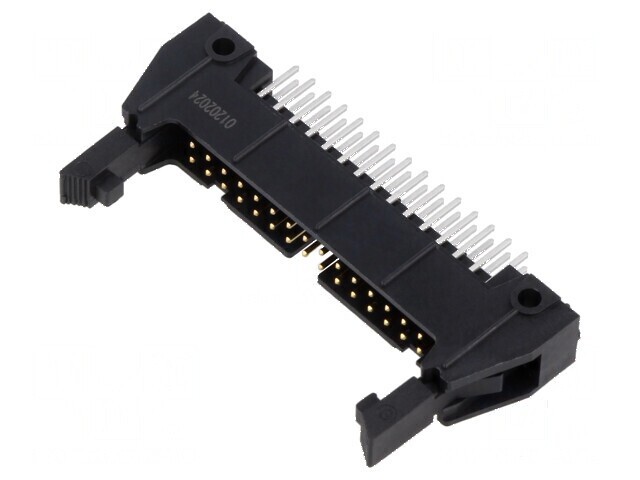 Conector IDC soclu tată 30 PIN drept cu ejector lung THT