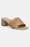 Steve Madden papuci Cienega femei, culoarea bej, cu toc drept, SM11003806