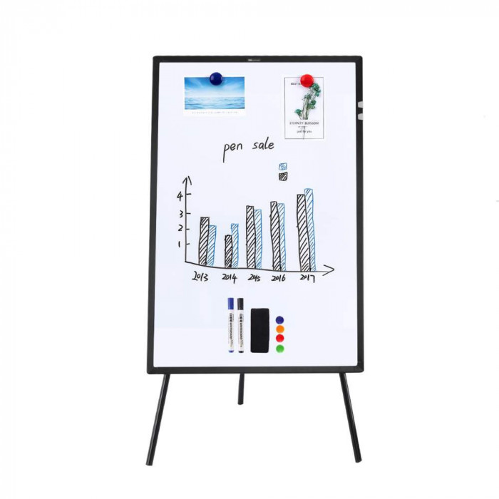 Flipchart Magnetic Deli, 60x90 cm, Flipchart Prezentari, Flipchart Deli, Flipchart Metalic, Flipchart Suprafata Metalica, Flipchart Tabla, Flipchart W