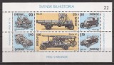 SUEDIA 1980 TRANSPORT AUTOMOBILE ( bloc dt. ) MNH