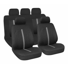 Huse scaun Stinger 9buc Negru/Gri Garage AutoRide foto