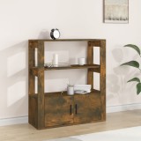 Servanta Gossi Stejar Fumuriu 80x30x90 cm Lemn Prelucrat Comoda Living Hol