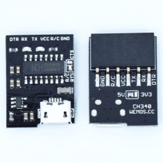 Convertor Micro USB la Serial CH340G foto