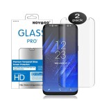 Set 2 folii de protectie ecran din sticla securizata NOVAGO pentru Samsung Galaxy S8 Plus (S8+) - RESIGILAT