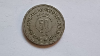 Iordania-50 Fils 1955 foto