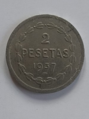 2 pesetas 1937 foto