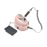 Pilă electrică manichiură pedichiură Global Fashion GF210, 68W, 35000 rpm, roz/gri, cu pedală + accesorii