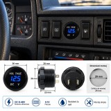 Cumpara ieftin Voltmetru Digital Auto LED 8-48V 12V 24V, Albastru