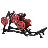 Aparat genuflexiuni la cadru inclinat Steelflex Plateload Line PLHP - Negru-Rosu FitLine Training