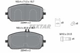 Set placute frana TEXTAR 2294401