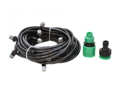 Kit racire terasa cu furtun si aspersoare pentru irigare, 10 m, Geko, G70075