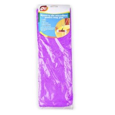Rezerva Economic OTI pentru Mop Plat, Microfibra, Culoare Mov, Rezerva pentru Mopuri Plate, Rezerva pentru Mopuri, Rezerve Mopuri din Microfibra, Reze foto