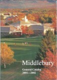 Cumpara ieftin Middlebury college catalog general 2001-2002