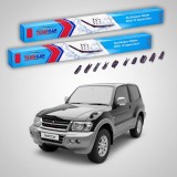 Cumpara ieftin Ștergătoare Mitsubishi Pajero III (V6_W, V7_W) 2000-2007 | Set Față Flat Premium &ndash; TeamCar&reg;