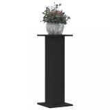 Cumpara ieftin Suporturi de plante, 2 buc., negru, 30x30x80 cm, lemn prelucrat