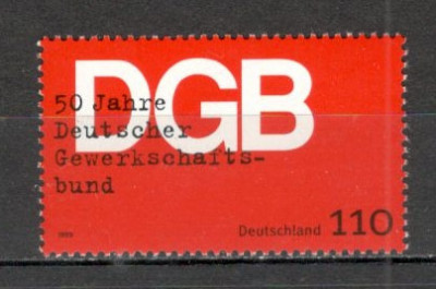Germania.1999 50 ani Federatiile Sindicale MG.953 foto