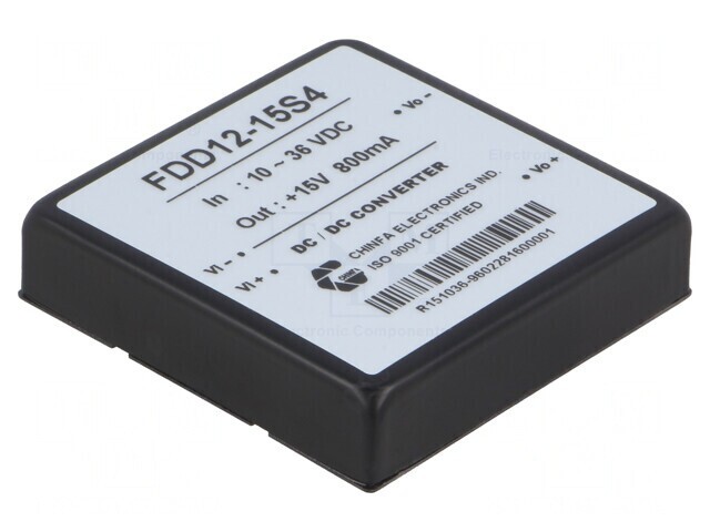 Convertor DC/DC 12W 10-36V la 15V 800mA
