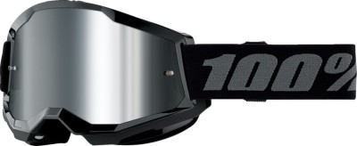 Ochelari cross/atv 100% Strata 2 Junior Black, lentila oglinda, culoare rama neg... Cod Produs: MX_NEW 26013509PE foto