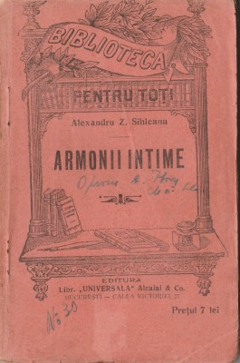 Alexandru Sihleanu - Armonii intime foto