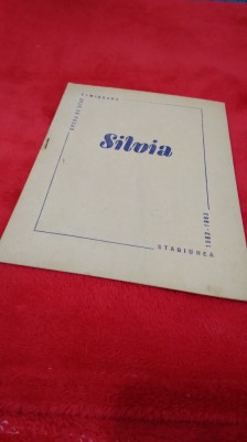 PROGRAM OPERA SILVIA -OPERA DE STAT TIMISOARA 1963 foto