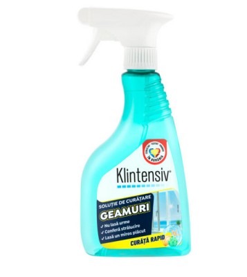 Solutie curatare geamuri, 500 ml, Klintensiv foto