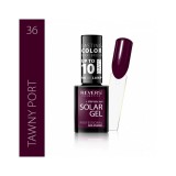 Lac de unghii Solar Gel, Revers, 12 ml, maro, nr 36, tawny port