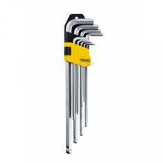 Set chei imbus cu bila extralungi 1.5-10 mm, 9 piese, CR-V Topmaster