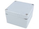 Carcasă universală aluminiu gri 124x125x81mm