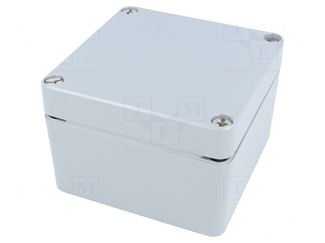 Carcasă universală aluminiu gri 124x125x81mm