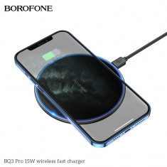Incarcator Telefon Wireless Fast Charge 15w Borofone BQ3 Pro