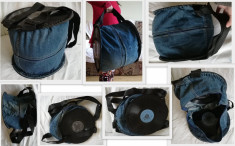 Rucsac jeans de blugi hand made foarte rezistent picap disc foto