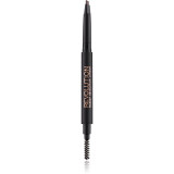 Makeup Revolution Duo Brow Definer creion spr&acirc;ncene precise culoare Medium Brown 0.15 g