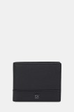 HUGO portofel de piele culoarea negru, 50548772
