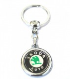 Breloc Premium metal inoxidabil compatibil Skoda