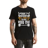 Tricou Barbati GYM Life cu vibe comic, negru, Marimea XL