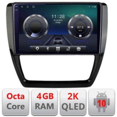 Navigatie VW Jetta 2011-2018 C-JETTA-15 Android Octa Core Ecran 2K QLED GPS 4G 4+32GB 360 KIT-JETTA-15+EDT-E410-2K CarStore Technology foto