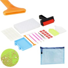 Set de accesorii pentru broderie cu diamante 5D, 22 piese, cu geanta depozitare Household NewTrend