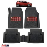Renault Clio V Covorașe Auto TeamCar&reg; Tip Tăviță Compatibile (2019+) - Hatchback Red, Cauciuc