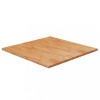 VidaXL Blat masă pătrat maro deschis 80x80x2,5cm lemn stejar tratat