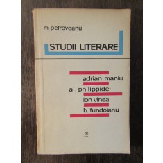 STUDII LITERARE -M.PETROVEANU