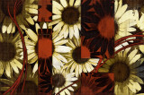 Tablou canvas Flori, vintage, abstract, arta20, 105 x 70 cm