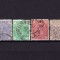 ✅ RO 1890 ,LP 47 ,&quot;Carol I - Cifra in 4 colturi &quot; , serie + varietate 3B violet , stampile frumoase