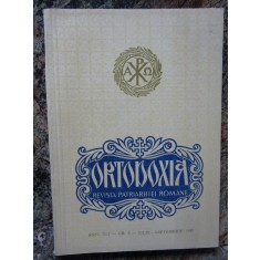 ORTODOXIA - REVISTA PATRIARHIEI ROMANE ANUL XLI - NR 3 -IULIE - SEPTEMBRIE 1989