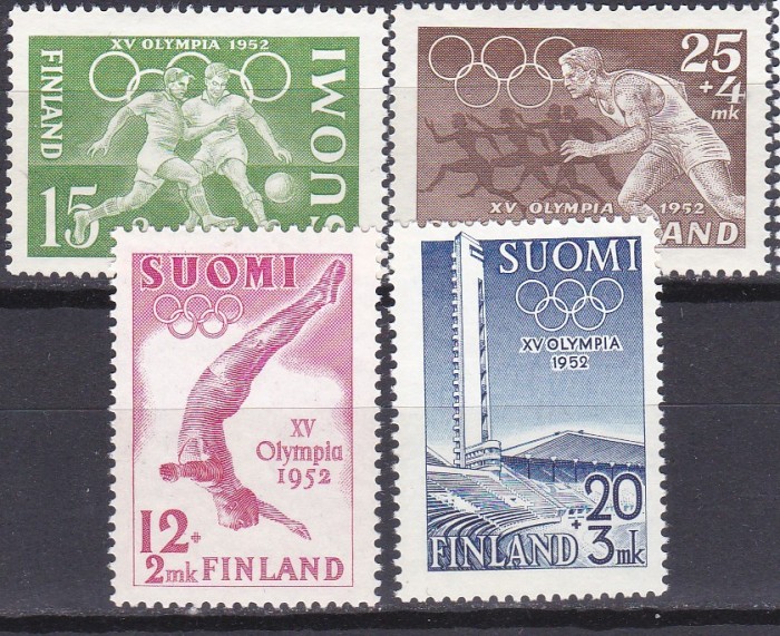 DB1 Finlanda 1952 Olimpiada Helsinki 4 v. MNH