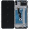 Huawei Y6p (MED-LX9 MED-LX49) Capacul frontal al modulului de afișare + LCD + digitizer negru la miezul nopții
