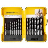 Set 15 burghie pentru lemn Strend Pro Premium, diametru 3-10 mm